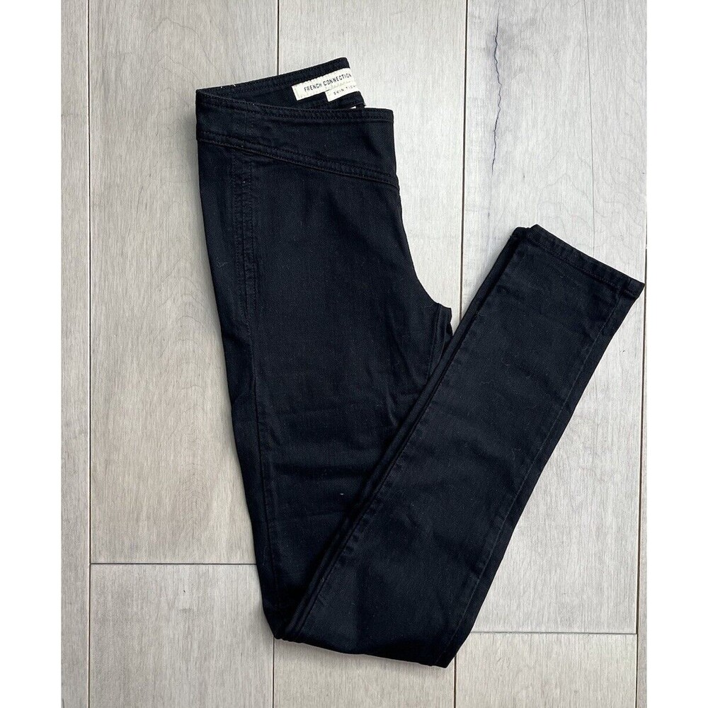 French Connection Denim Women Sz Us 0 Skin Tight Jeans Black Jeggings